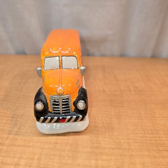 Vintage 1993 Christmas Valley Village Merryville‎ Public School Bus Hand-Painted - Picture 6 of 11